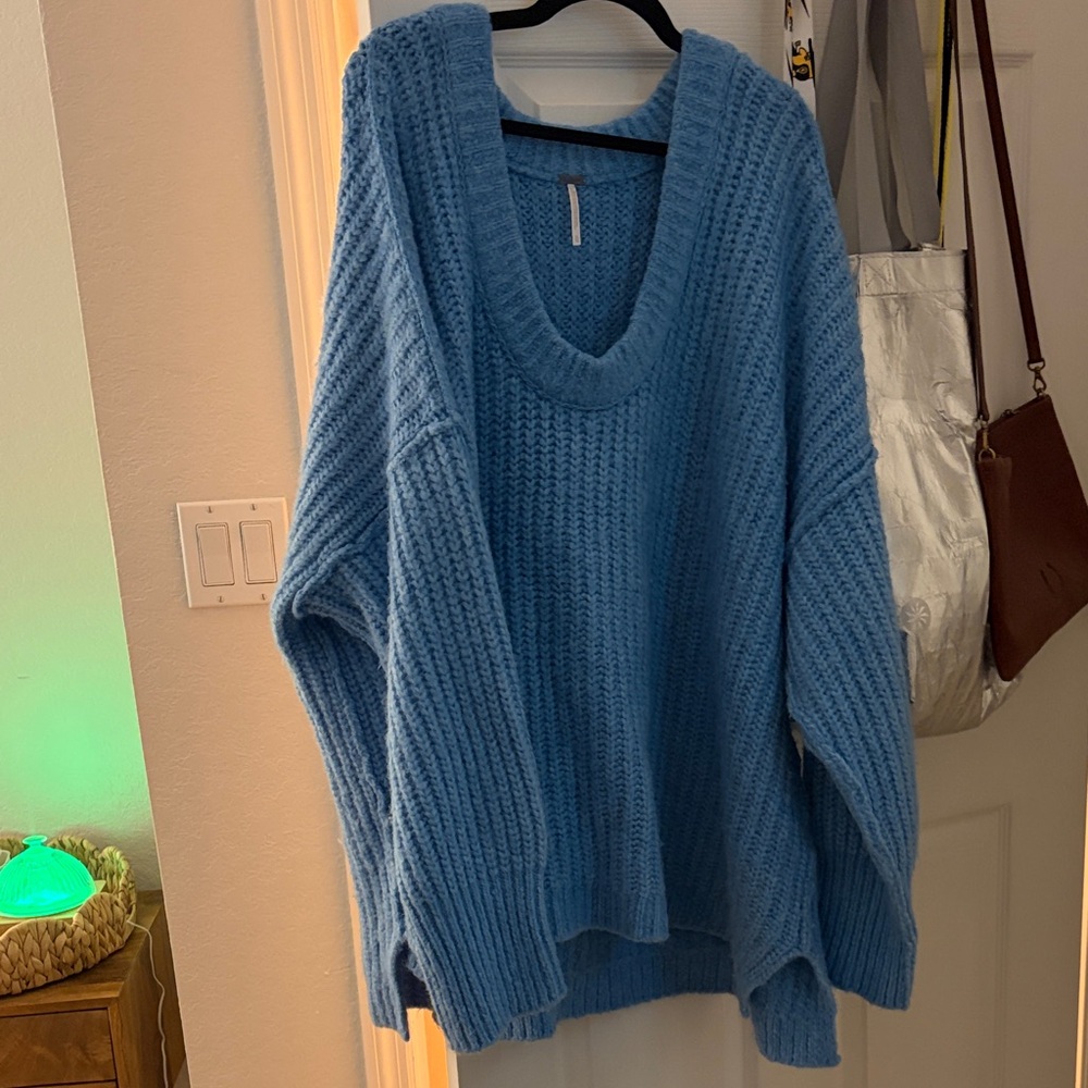 Cozy Blue Knit Sweater